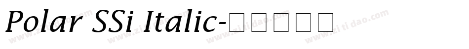 Polar SSi Italic字体转换